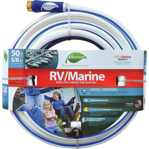 Boyaux d'arrosage pour bateaux et VR Element , PVC, 5/8" dia x 50' Equipment World