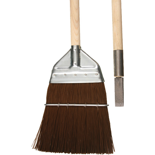 Railway & Track Broom with Chisel, Wood Handle, Polypropylene Bristles, 56" L Equipment World