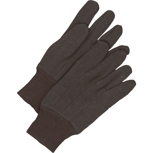 Classic Jersey Gloves, One Size, Brown, Unlined, Knit Wrist Equipment World