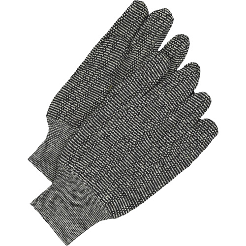 Classic Jersey Gloves, One Size, Salt & Pepper, Unlined, Knit Wrist Equipment World