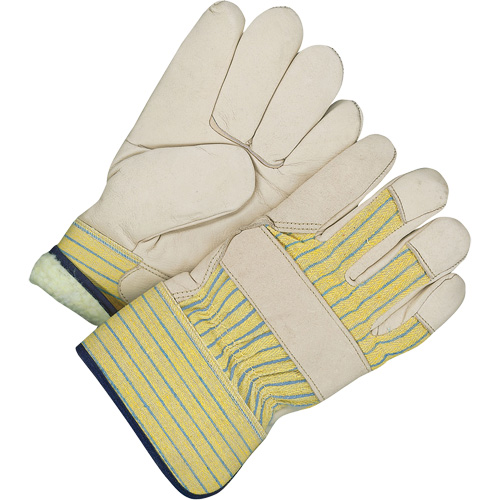 Classic Fitter Gloves, One Size, Grain Cowhide Palm, Acrylic-Pile Inner Lining Equipment World