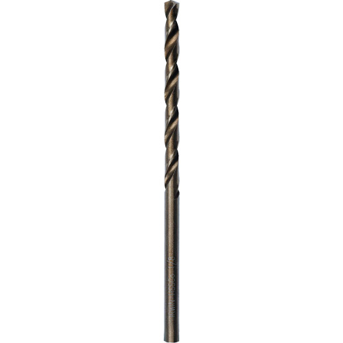 Heavy-Duty Jobber Drill Bit, High Speed Cobalt, 1/8", 2-3/4" L, 1-5/8" Flute, 135° Point Angle Equipment World