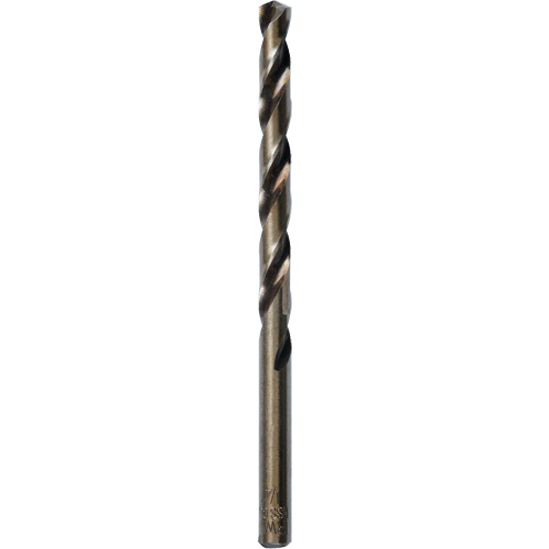 Heavy-Duty Jobber Drill Bit, High Speed Cobalt, 1/4", 4" L, 3" Flute, 135° Point Angle Equipment World