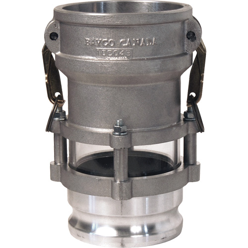 Cam & Groove In-Line Sight Glass Coupler x Adapter Equipment World