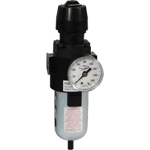 Wilkerson Compact Filter/Regulator, 1/2" NPT, 150 PSI Max. PSI, Standard Equipment World