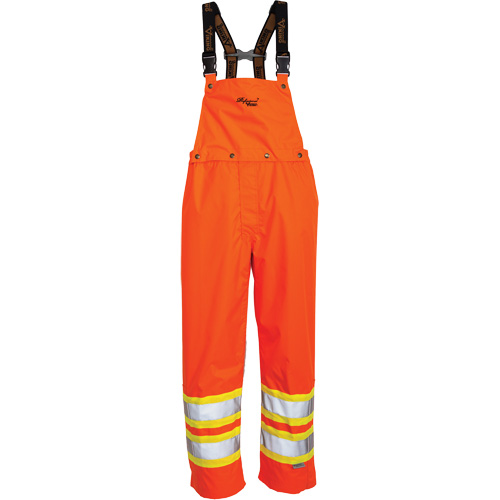 Journeyman&reg; 300D Bib Pants, Polyester, Large, High Visibility Orange Equipment World