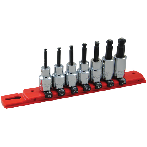 SAE Ball-Nose Socket Set, 7 Pcs Equipment World