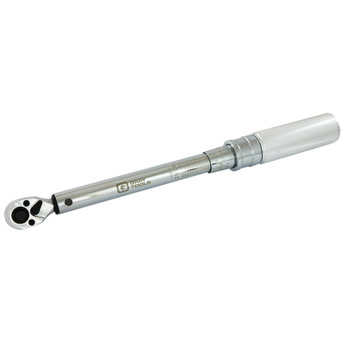 Micro-Adjustable Torque Wrench, Click, 3/8" Square Drive, 30 - 250 in-lbs. Equipment World
