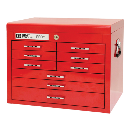 PRO+ Series Top Chest, 26" W, 9 Drawers, Red Equipment World