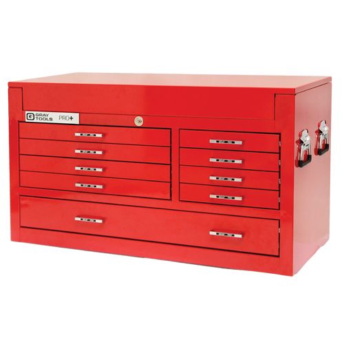 PRO+ Series Top Chest, 42" W, 9 Drawers, Red Equipment World
