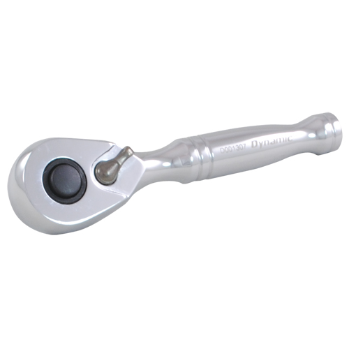 Quick-Release Stubby Ratchet Wrench, 1/4" Drive, Cushion Grip Handle Equipment World