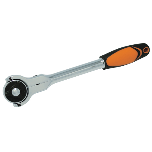 Quick-Release Swivel Ratchet Wrench, 3/8" Drive, Cushion Grip Handle Equipment World