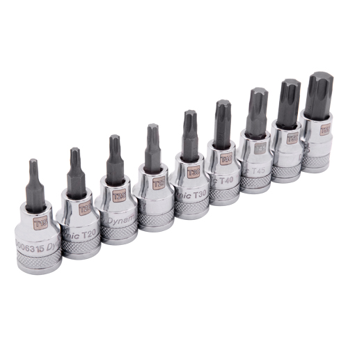 Standard Socket Set, Torx&reg;, 3/8" Drive, 9 Pcs Equipment World