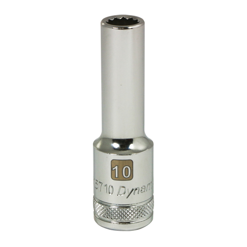 Metric Socket, 10 mm, 1/2" Drive, 12 Points, Deep Equipment World