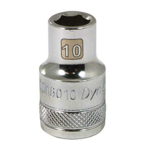 Metric Socket, 10 mm, 1/2" Drive, 6 Points Equipment World