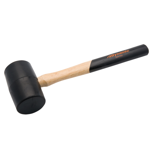 Rubber Mallet, 1 lbs., Wood Handle, 11-3/4" L Equipment World