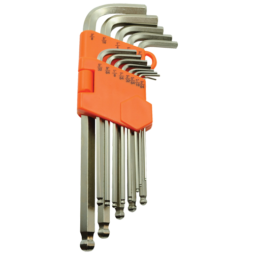 Ball End Hex Key Set, 13 Pcs., Imperial Equipment World
