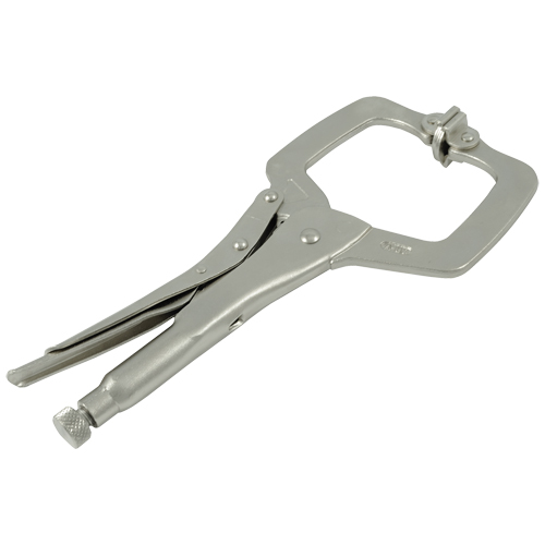 Locking Clamp Pliers with Swivel Pads, 6" Length, C-Clamp Equipment World