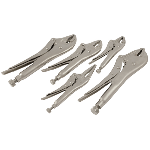 Locking Plier Set, 5 Pieces Equipment World