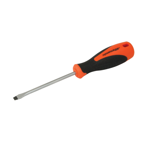 Slotted Screwdriver, 3/16" Tip, Round, 8" L, Cushion Grip Handle Equipment World