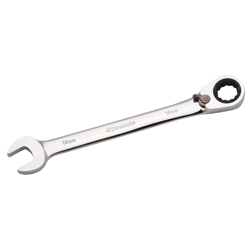 Reversible Combination Ratcheting Wrench, 12 Point, 8mm, Chrome Finish Equipment World