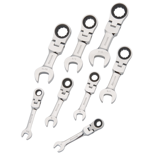 Stubby Wrench Set, Combination, 8 Pieces, Imperial Equipment World