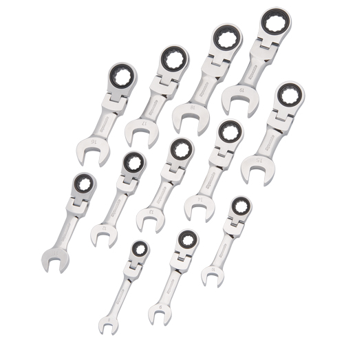 Stubby Wrench Set, Combination, 12 Pieces, Metric Equipment World