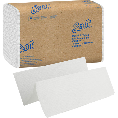 Scott&reg; Essential Multi-Fold Paper Towels, 1 Ply, 9-2/5" L x 9-1/5" W, 250 /Pack Equipment World