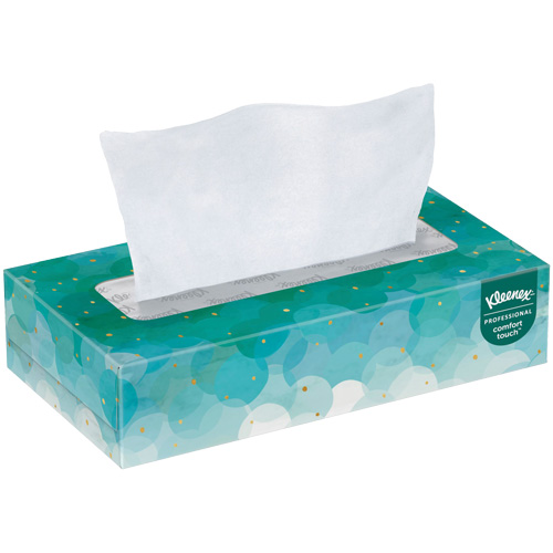 Kleenex&reg; Facial Tissue, 2 Ply, 7.8" L x 8.3" W, 100 Sheets/Box Equipment World