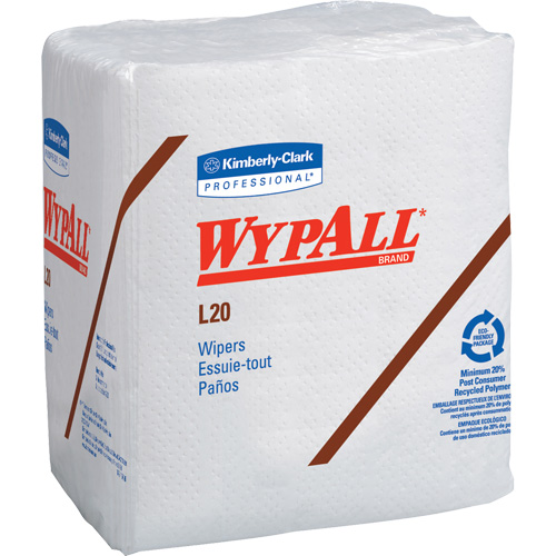 WypAll&reg; L20 Single-Use Towels, All-Purpose, 12-1/2" L x 12" W Equipment World