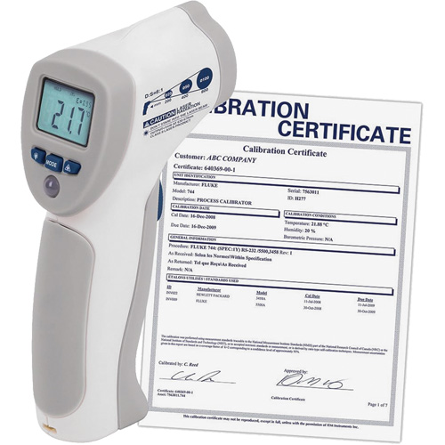 Thermom&egrave;tre &agrave; infrarouge alimentaire avec certificat ISO, -4°- 392° F ( -20° - 200° C )/-58°- 4° F ( -50° - -20° C ), 8:1, &eacute;missivit&eacute; Fixe Equipment World