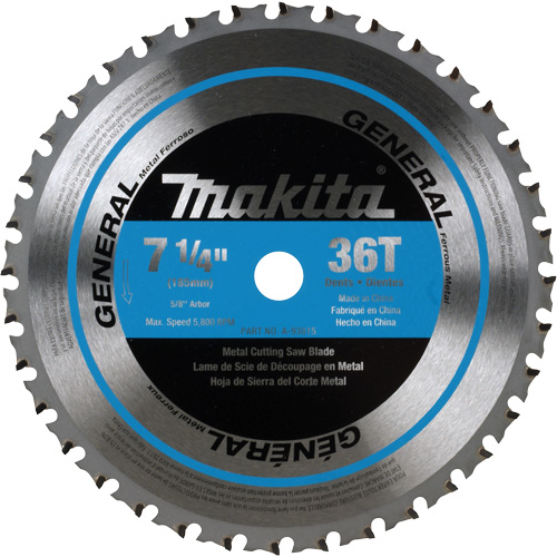 CERMET Tipped Saw Blade, 7-1/4", 36 Teeth, Metal Use Equipment World