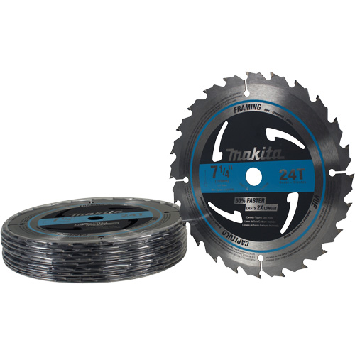 Carbide-Tipped Circular Framing Saw Blade, 7-1/4", 24 Teeth, Wood Use Equipment World