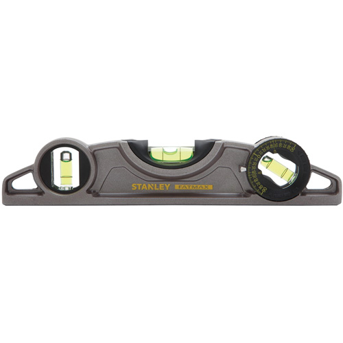 Fatmax&reg; Cast Torpedo Level, 9" L, Aluminum, 3 Vials, Magnetic Equipment World