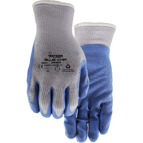 Stealth Blue Chip Coated Gloves, Large, Rubber Latex Coating, 10 Gauge, Polyester Shell Equipment World