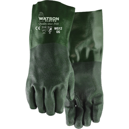 Dura Dip Gloves, 12" L, PVC, Jersey Inner Lining Equipment World
