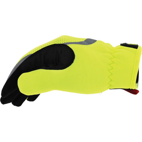 FastFit&reg; High-Visibility Work Gloves, Synthetic Palm, Size Medium/9 Equipment World
