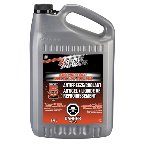 Turbo Power&reg; Extended Life Antifreeze/Coolant Concentrate, 3.78 L, Gallon Equipment World