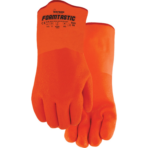 Foamtastic Gloves, One Size, PVC Coating, Foam Shell Equipment World
