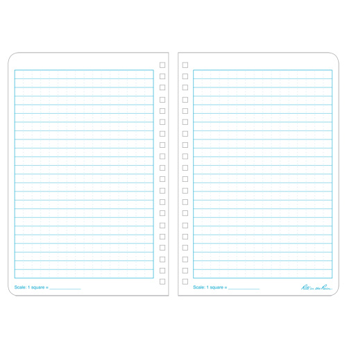 Carnet de notes de poche &agrave; spirale lat&eacute;rale, Couverture souple, Jaune, 64 Pages, 4-5/8" , 7"  Equipment World