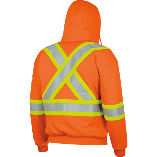 338SF Capuche &agrave; fermeture &eacute;clair ignifug&eacute;e, Hommes, T-Grand, Orange haute visibilit&eacute;, 22 cal/cm² Equipment World