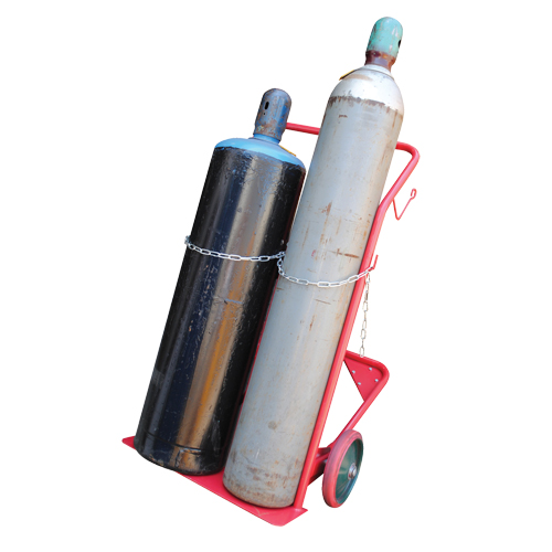 Cylinder Cart, Mold-on Rubber Wheels, 25-1/2"W x 7"L Base, 350 lbs. Equipment World