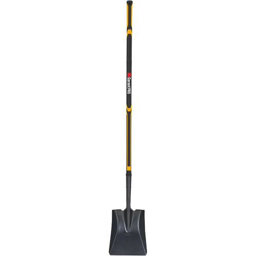 Pro Square Point Shovel, Fibreglass, Tempered Steel Blade, Straight Handle, 48" Long Equipment World