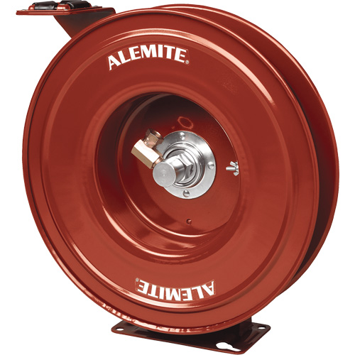 Alemite&reg; Heavy-Duty Hose Reel, Single Hose, 7" W x 19" D x 20-1/4" H Equipment World