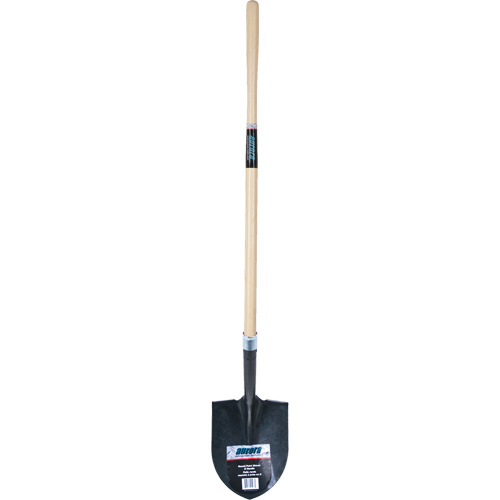 Heavy-Duty Round Point Shovel, Carbon Steel Blade, Hardwood, Straight Handle Equipment World