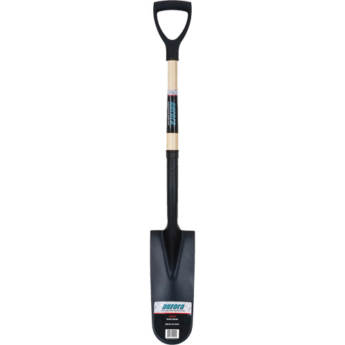 Heavy-Duty Drain Spade, Carbon Steel, 16" x 6" Blade, 29" L, D-Grip Handle Equipment World