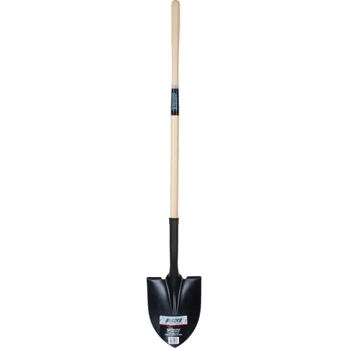Round Point Shovel, Tempered Steel Blade, Hardwood, Straight Handle Equipment World