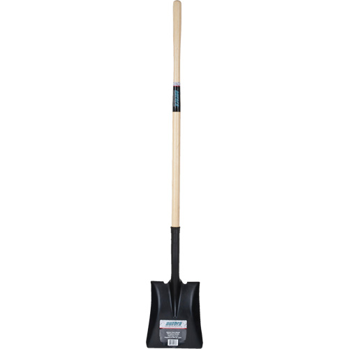 Square Point Shovel, Hardwood, Tempered Steel Blade, Straight Handle, 48" Long Equipment World