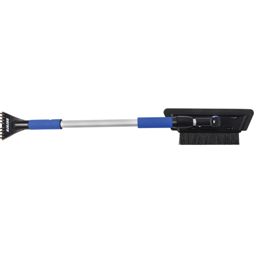 Snow Brush, Telescopic, EVA Foam Blade, 48" Long, Black/Blue Equipment World