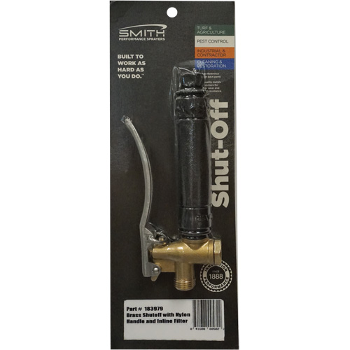Brass Shut Off with Nylon Handle & In-Line Filter Equipment World